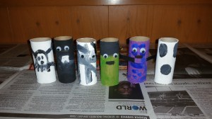 toilet paper roll crafts, halloween