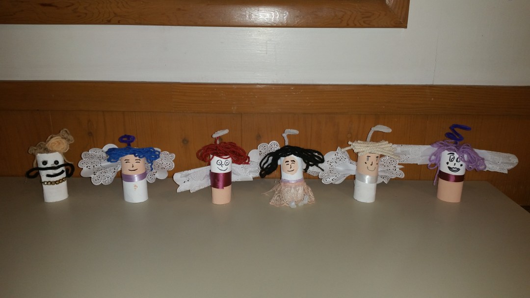 toilet paper roll crafts, angels