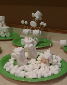 Marshmallow Toothpick Building