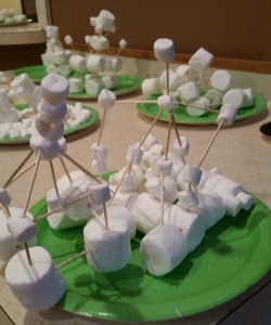 marshmallow toothpick building