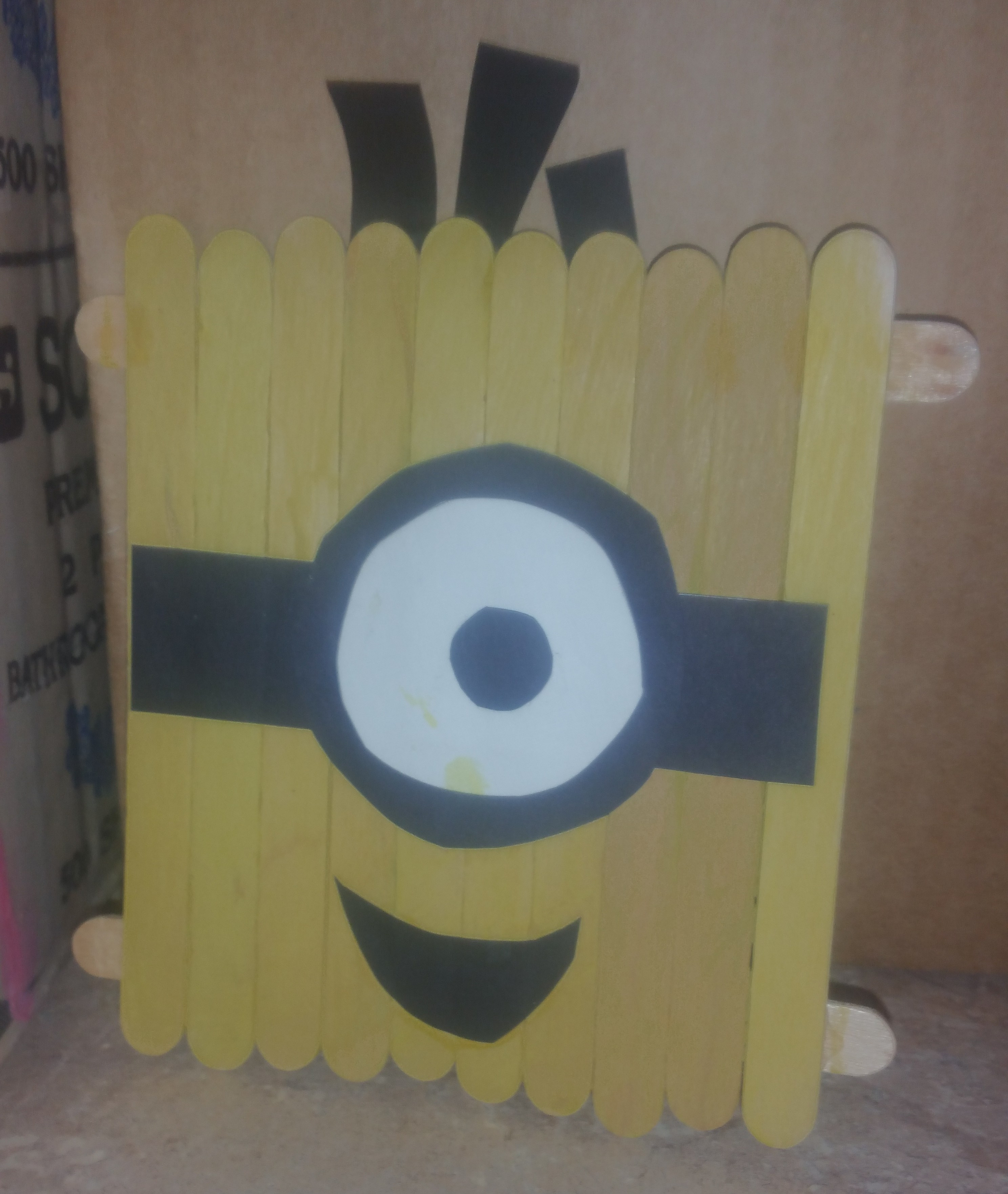 minion Popsicle sticks