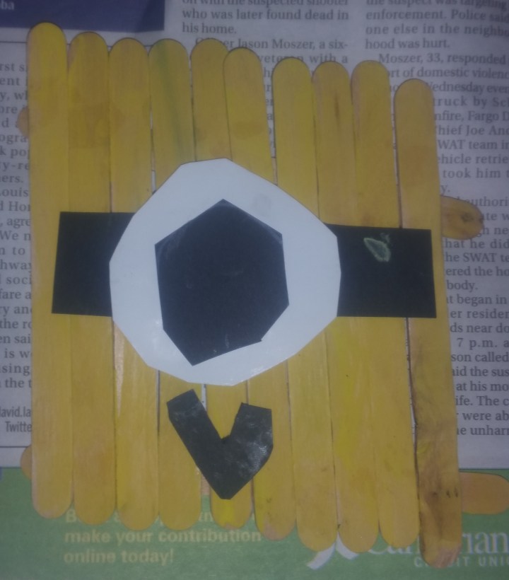 minion Popsicle stick