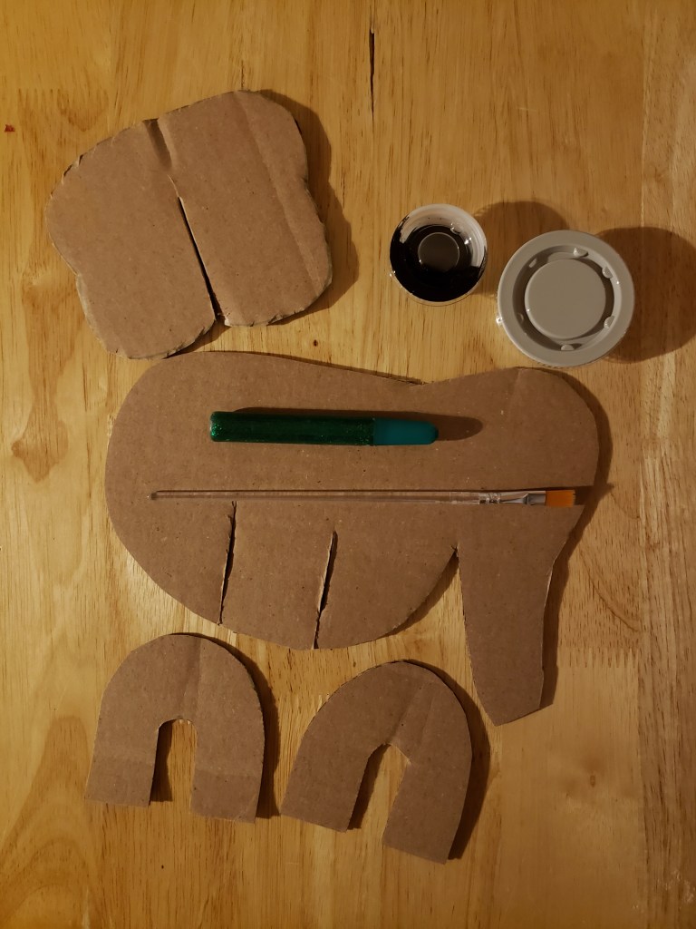 Cardboard elephant