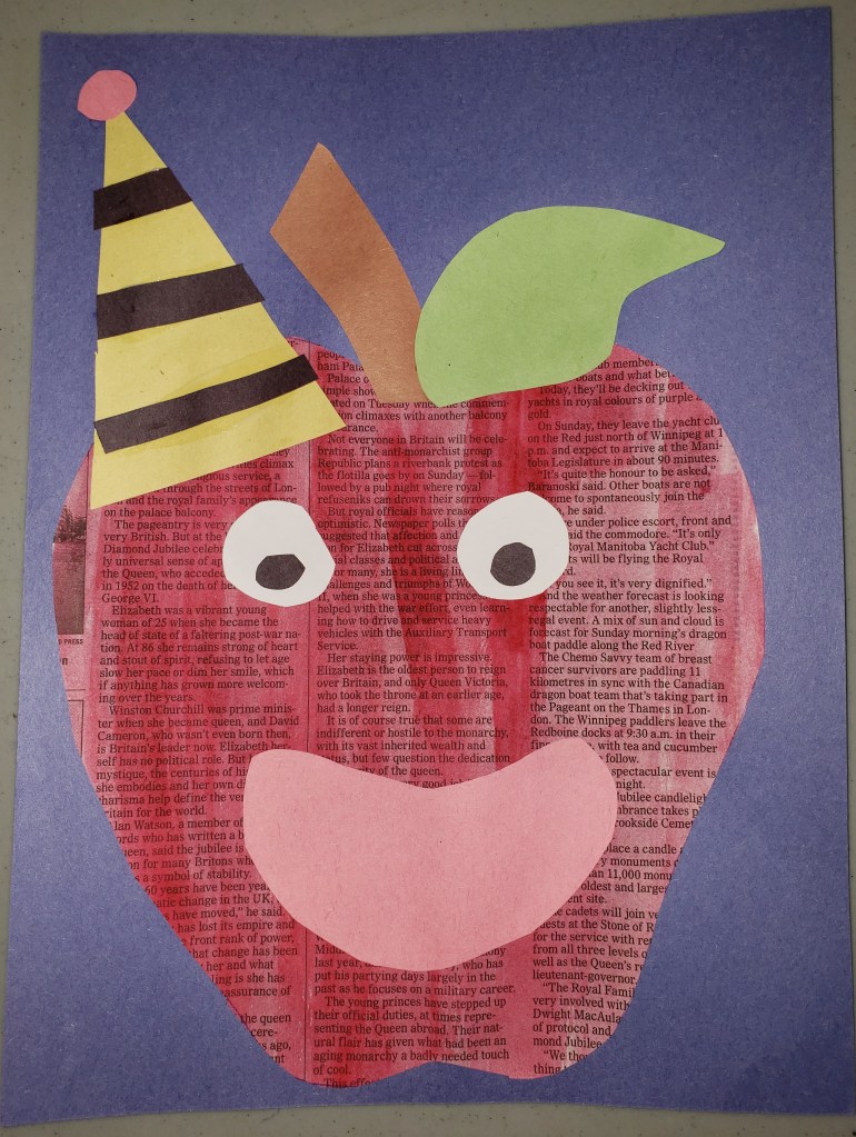 newspaper apple
