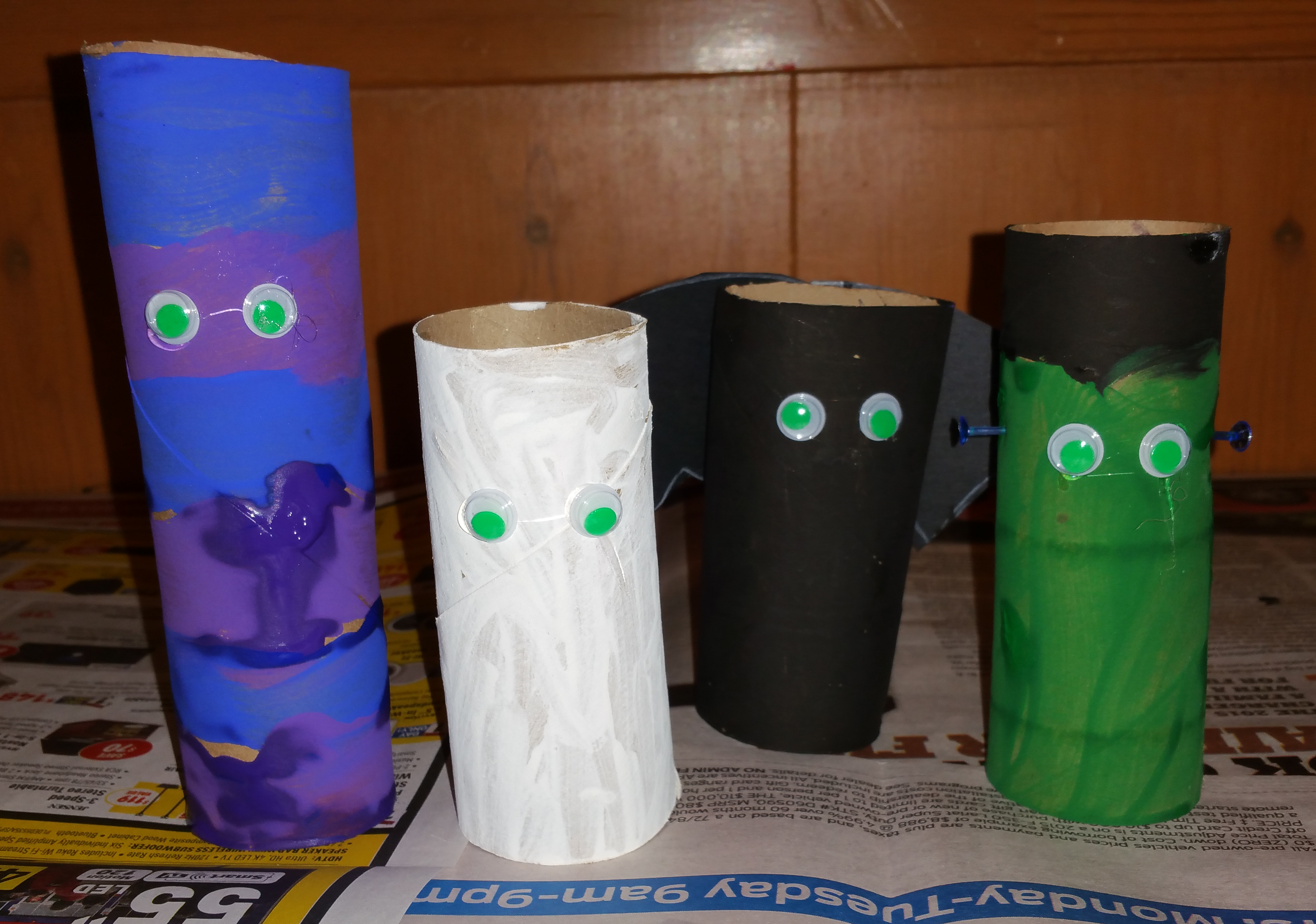 toilet paper roll creatures