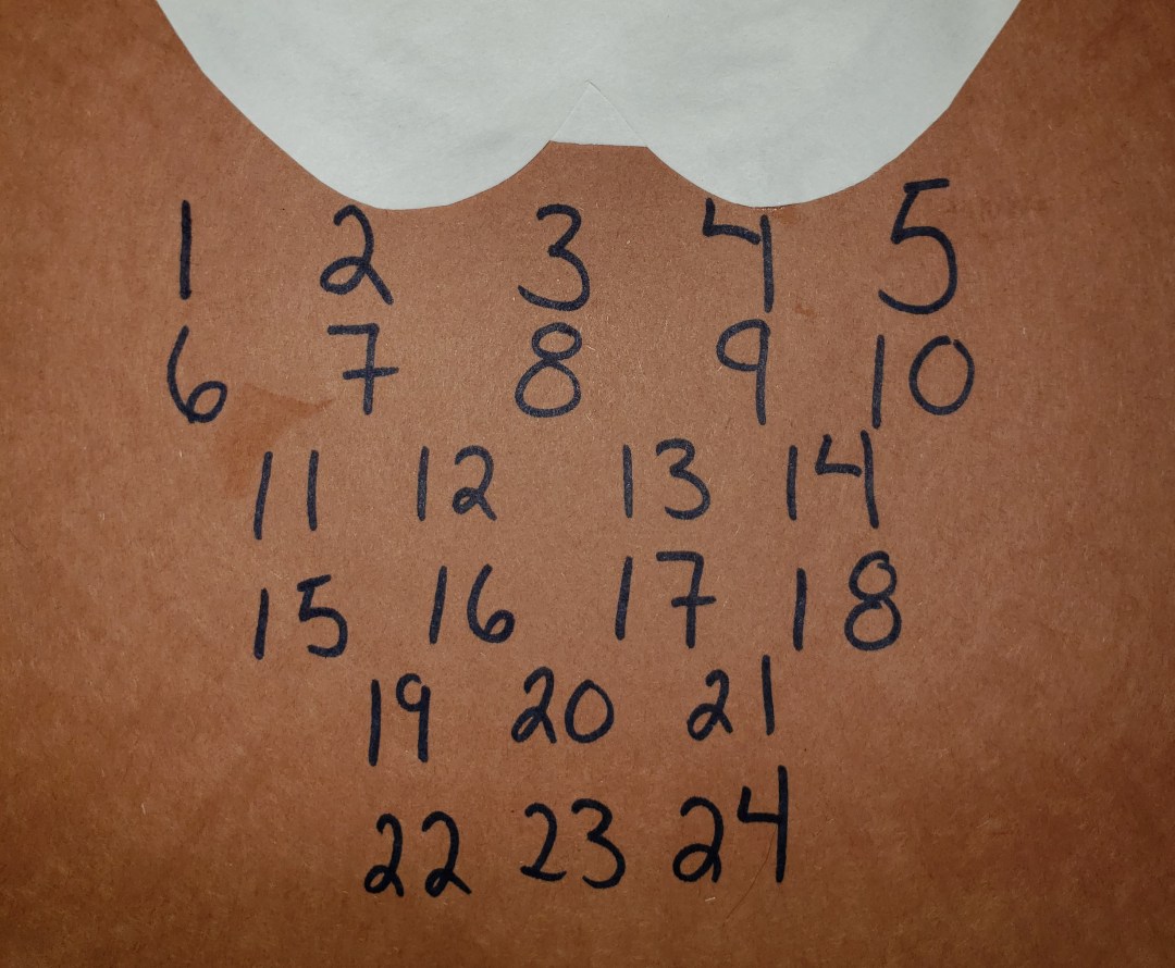 santa's beard countdown