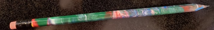 marbleized pencils