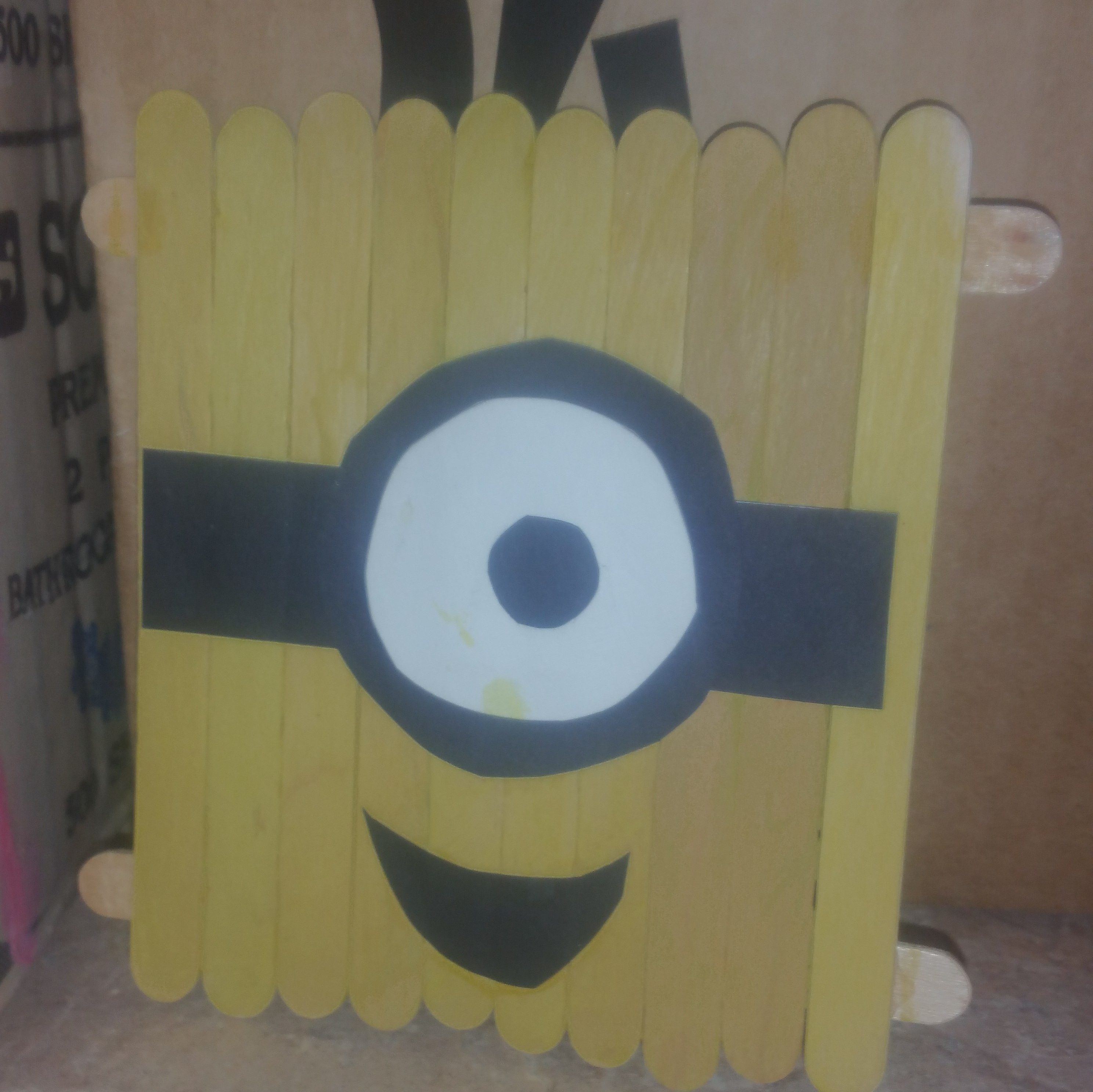 minion Popsicle sticks