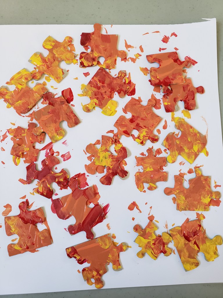 puzzles piece crafts