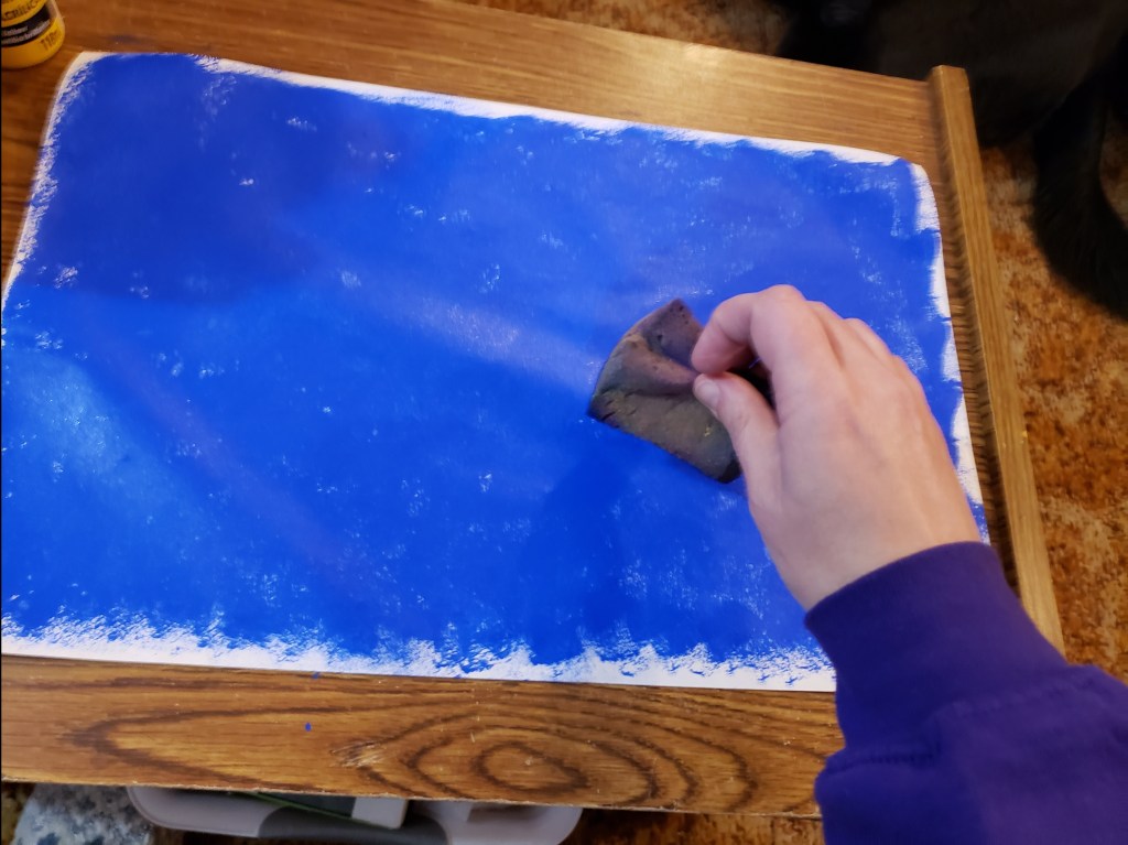 sponge painting