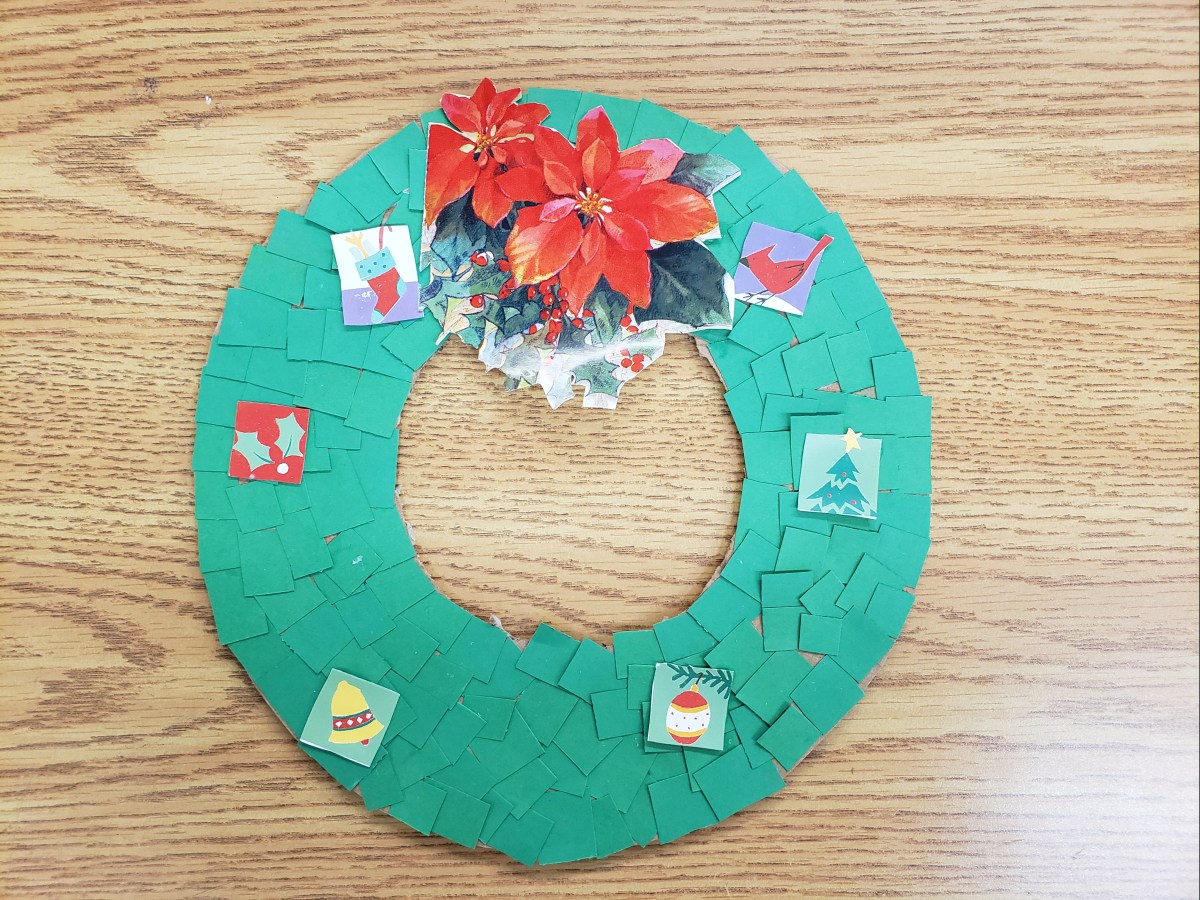 Upcycled Christmas Wreath